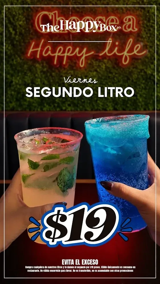 Cartel de la promoción: segundo litro a 19 pesos